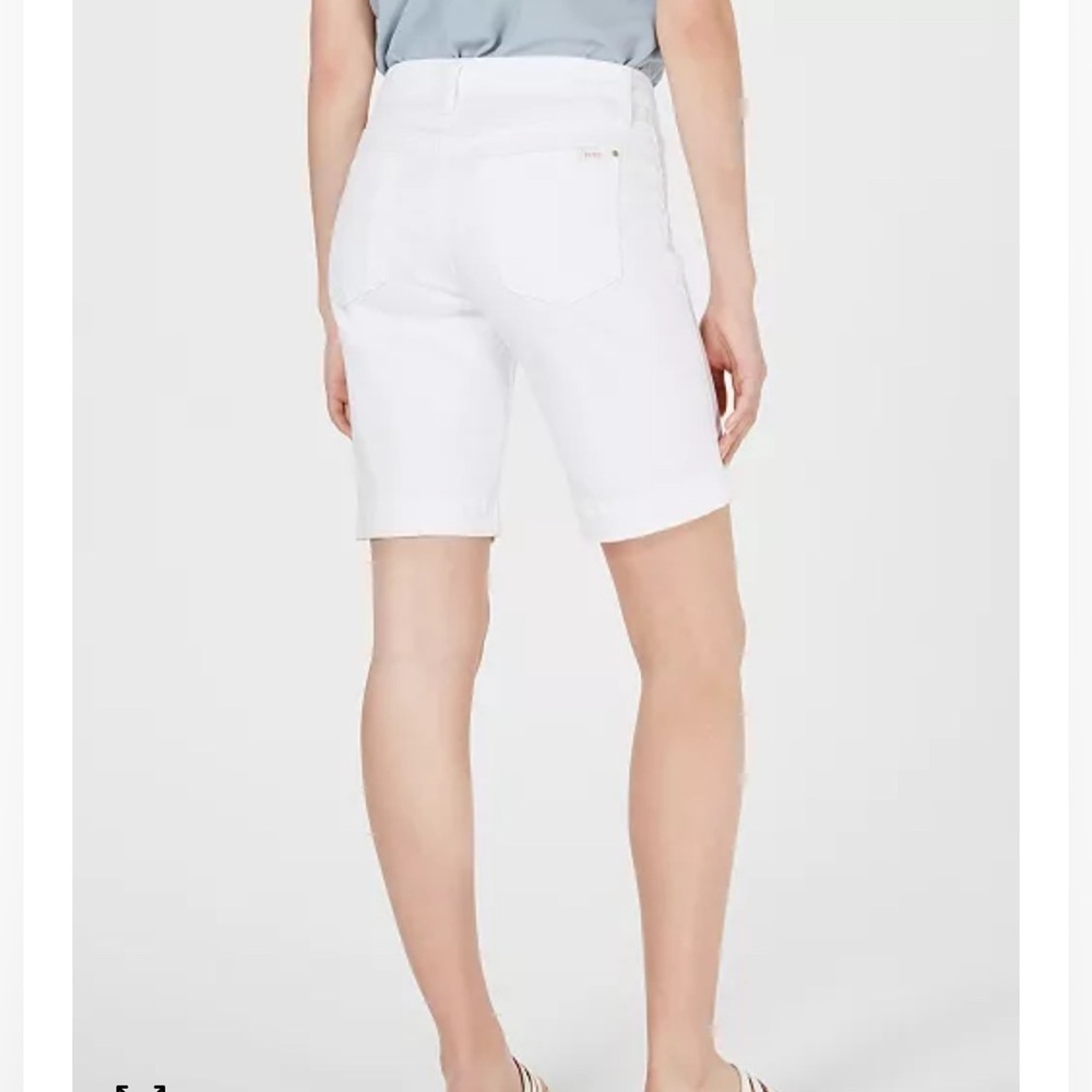 JEN 7 white stretch denim shorts with 5 pockets, size 12 - Picture 11 of 11